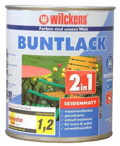 Wilckens 2in1 Acryl Buntlack, seidenmatt, RAL 8011 Nussbraun, 375 ml - Lacke für Innen und Außen, ideal für Holz und Metalle. Licht- und wetterbeständig, umweltschonend und mit optimalem Verlauf. Ergiebigkeit von ca. 4,5 m² pro Anstrich.