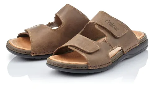 Rieker Herren Sandalen 25592 - Wanderschuhe aus Leder mit Synthetik-Innenmaterial, ideal für Komfort und Halt bei Outdoor-Aktivitäten.