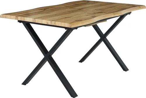 Jockenhöfer Gruppe Esstisch Martin - Ausziehtisch in Baumkantenoptik - Esstisch in trendiger Baumkantenoptik, ausziehbar von 140 cm auf bis zu 180 cm, mit robustem X-Gestell für hohe Standfestigkeit. Ideal für ein wohnliches Ambiente.