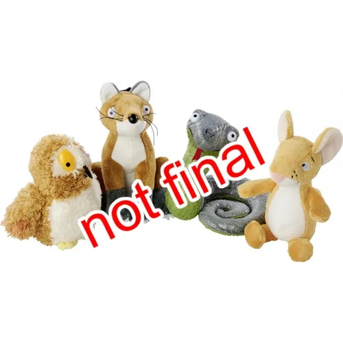 Simba Der Grüffelo Plüschfigur 18cm - Plüschfigur aus dem beliebten Kinderbuch, in 4 Varianten erhältlich – ideal zum Kuscheln und Spielen für die Kleinsten!