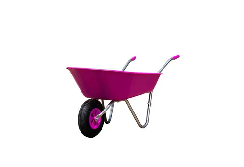 HTI-Living Schubkarre Havel 65 Pink - 1-tlg. Gartenkarre aus Polypropylen, ideal für Gartenarbeiten und stilvolle Nutzung