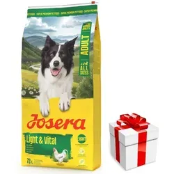 JOSERA Adult Leicht & Vital 12,5kg - Ideal für übergewichtige Hunde - Hundefutter für Hunde, die zur Gewichtszunahme neigen; unterstützt eine gesunde Gewichtsregulation und Vitalität.