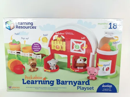 Learning Resources Guckguck Bauernhof-Spielset ab 18 Monaten Versteck spielen