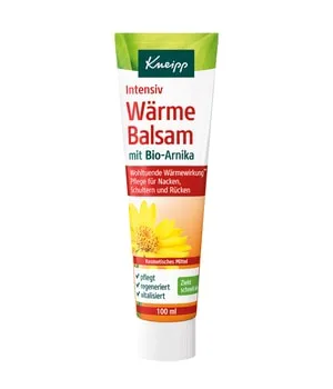 Kneipp Intensiv Wärme Balsam mit Bio-Arnika 100 ml - Bodylotion mit wohltuender Wärmewirkung, ideal zur Regeneration nach körperlichen Aktivitäten. Zieht schnell ein und pflegt die Haut intensiv.