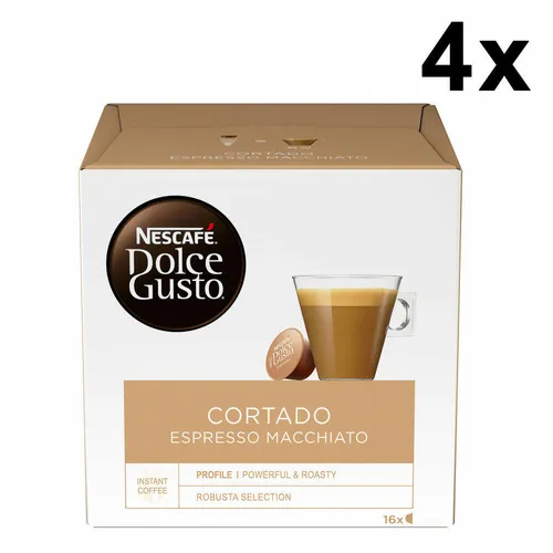 Nescafé DOLCE GUSTO Cortado Espresso Macchiato,Kaffee,KaffeeKAPSEL, 4x16 KAPSELN