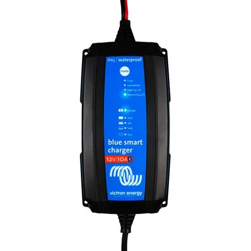 Victron Blue Smart IP65s 12/5 Ladegerät - Fahrzeugbatterie-Ladegeräte, ultra-hocheffizient mit bis zu 95% Wirkungsgrad und geräuschlosem Betrieb, ideal für lange Lebensdauer und optimale Sicherheit.