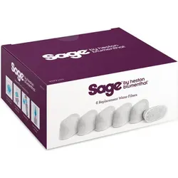 SAGE 6 Stück Wasserfilter für Kaffeemaschine - Wasserfilter für Kaffeemaschinen, sorgt für reinen Kaffeegenuss und verlängert die Lebensdauer Ihrer Maschine.