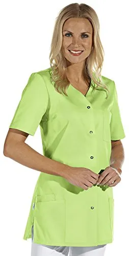 Leiber Kasack hellgrün Größe 36 - Robuster Kasack in hellem Grün, ideal für den professionellen Einsatz. Hergestellt aus 65 % Polyester und 35 % Baumwolle, pflegeleicht und für Industriewäsche geeignet.