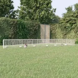 Kaninchenkäfig aus verzinktem Eisen - Robuster Hasenkäfig mit den Maßen 110 x 110 x 55 cm, ideal für Nager und Meerschweinchen, bietet optimalen Schutz und Komfort.
