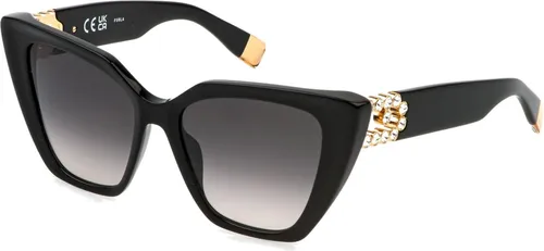 Furla SFU879S Nero lucido 54/17/140 Damen Sonnenbrillen