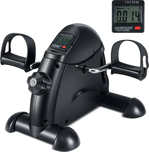 COSTWAY Pedaltrainer für Senioren – Kompakter Arm- und Beintrainer mit LCD-Anzeige - Vielseitiger Mini-Heimtrainer für Arm- und Beintraining, ideal für Zuhause und im Büro. Verstellbarer Widerstand und praktisches LCD-Display für optimale Trainingskontrolle.