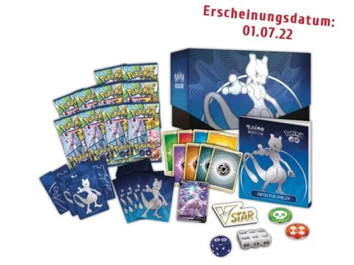 Mewtu Pokémon GO TTB Top Trainer Box - TCG Sammlung mit Mewtu, inklusive Promokarte und ideal für Pokémon-Fans ab 6 Jahren. Entdecken Sie die spannende Welt des Pokémon Trading Card Games!