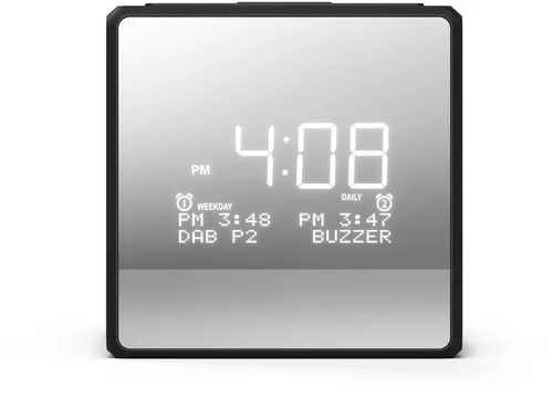 Philips TAR4600 Uhrenradio - Wecker mit Digitalradio (DAB+ und UKW), 20 Stationsspeicher und Sleep-Timer für entspanntes Aufwachen. Kompakt und modern in Schwarz.