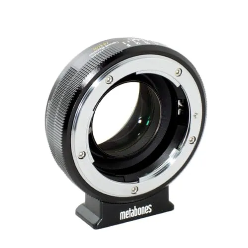 Metabones Speed Booster Ultra Nikon G/Sony E - Adapter für Nikon G Objektive auf Sony E Kameras, ermöglicht eine lichtstärkere Nutzung und verbessert die Bildqualität.