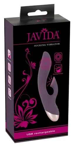 Javida Vibrator mit Klitorisreizer Vibrator mit Klitorisreizer Lila 90D/XL