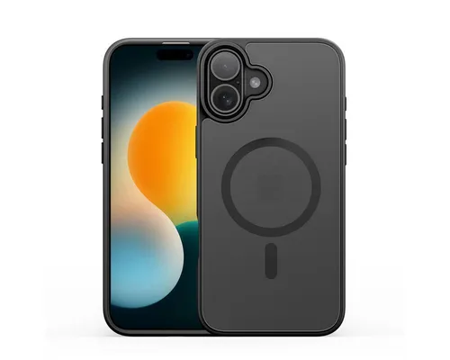 Dux Ducis Handyhülle Yind mit Magnetfunktion Robustes Case Kompatibel mit iPhone 17 Schwarz 6,3, Griffige Oberfläche mit integriertem Magnetring für kabelloses Laden