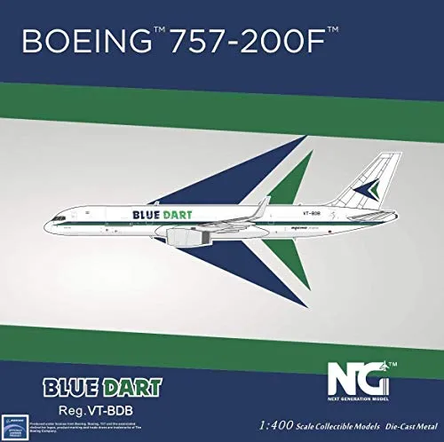 NG Models 53156 Boeing 757-200PCF Blue Dart Aviation VT-BDB Scale 1/400