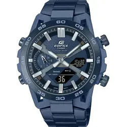 Casio Edifice Sospensione Blau Herren Armbanduhr ECB-2000CB-2AEF - Armbanduhr mit Bluetooth und Solarbetrieb, ideal für Technikliebhaber und aktive Männer, wasserdicht bis 10 bar und mit Stoppuhrfunktion.