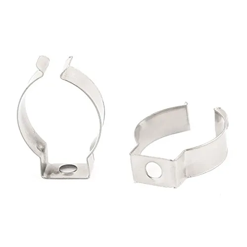 sourcing map T8 U-Clips Halterung, Leuchtstoffröhre Ersatz Montagezubehör, Edelstahl, 2er-Pack