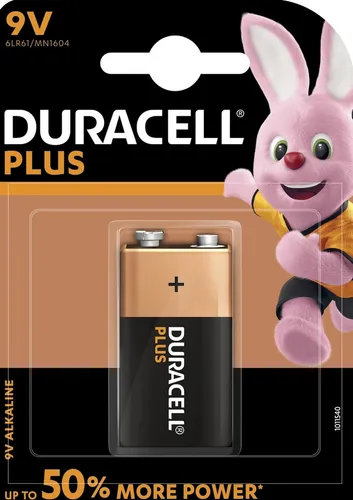 Batterie Duracell Plus Power 6LR61 9V-Block Blister