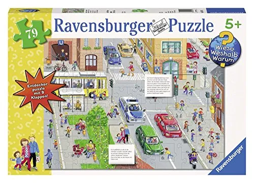 Ravensburger 05507 - WWW Wieso? Weshalb? Warum?: Achtung im Straßenverkehr! - Puzzle, 79 Teile