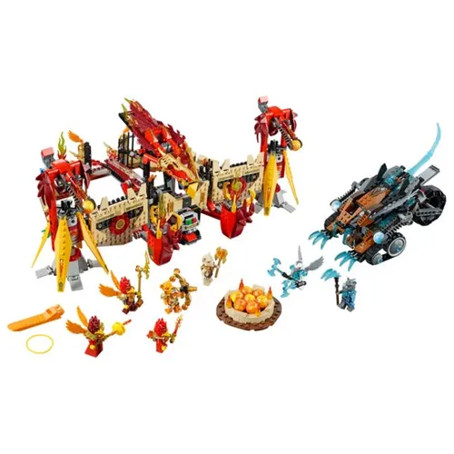 LEGO Legends of Chima Phoenix Fliegender Tempel 70146 - Abenteuer für junge Helden - Lego Set für 9-14 Jahre, 1301 Teile und 7 Minifiguren. Erlebe das spannende Duell zwischen Feuer und Eis im Fliegenden Tempel des Phoenixstammes!