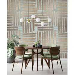 Marburg Fototapete Estelle - Moderne grüne Tapete für Wohnzimmer und Schlafzimmer - Fototapete aus Vlies mit fotorealistischen Motiven, dimensionsstabil und restlos trocken abziehbar, ideal für kreative Wandgestaltungen.