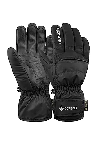 Reusch Snow Ranger Gore-tex Handschuhe - schwarz/weiß (7701) - Warme Skihandschuhe mit GORE-TEX Membran, garantierte Wasserdichtigkeit und Atmungsaktivität, ideal für kalte Wetterbedingungen und perfekte Passform für Männer und Frauen.