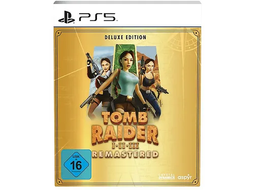 Tomb Raider: Remastered Deluxe Edition PS5 - Action & Abenteuer, erlebe die Neuauflage des Klassikers mit verbesserten Grafiken und neuen Inhalten für die PS5, USK ab 16 Jahren.