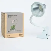 Venso LED-Pflanzenlampe Grow Lights Flexia E27 12 W Neutralweiß - Pflanzenlampe für ganzjährige Zimmerpflanzenbeleuchtung, mit flexiblem Ständer und optimalem Wellenlängenverhältnis für gesundes Pflanzenwachstum.
