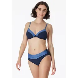 Schiesser Damen Bikini in Dunkelblau, Größe 38D-Cup - Damen Bikiniset von Schiesser, chlorbeständig und schnelltrocknend. Mit wattierten Cups und verstellbaren Trägern für perfekten Halt.