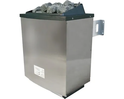 Karibu 9 kW Saunaofen finnisch anthrazit für externe Steuerung - Saunaöfen - Robuster 9 kW Saunaofen mit Edelstahl-Außenmantel, inklusive Diabassteinen für gleichmäßige Wärmeverteilung und externem Steuerungskomfort.