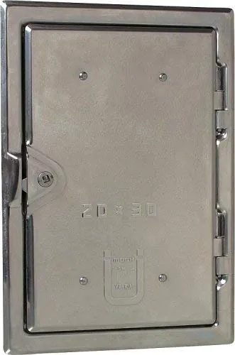 Kamintüren Möck Edelstahl V2A – Hochwertige Putztüren für Kamine - Aschesauger: Kamintür aus Edelstahl V2A, temperaturbeständig bis 750°C, ideal für sichere Kaminrevision und einfache Wartung.