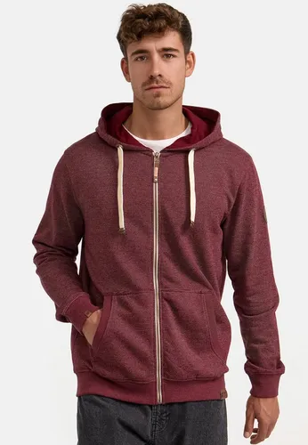 Indicode Sweatjacke INBaustian - Jacke mit kuscheliger Innenseite, ideal für Freizeit und Sport. Hochwertiges Material, durchgehender Reißverschluss und praktische Kängurutaschen für optimalen Komfort.