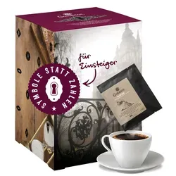 Corasol Escape & Kaffee Adventskalender für Einsteiger: Mord im Herrenhaus (240 g) - Adventskalender mit Escape-Rätseln für Einsteiger, lösen Sie tägliche Rätsel und genießen Sie 24 Gourmet-Kaffeesnacks als Belohnung!