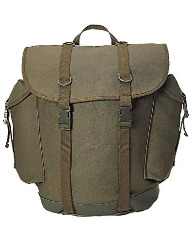 MILTEC Bundeswehr 25 Liter Gebirgsrucksack - Daypack für Abenteuer, wasserabweisend und robust, ideal für Wandern und Camping mit gepolsterten Gurten für optimalen Tragekomfort.