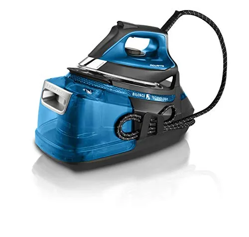 Rowenta Silence Steam Pro DG9222F0 Bügelzentrum - Bügeleisen mit leiser Dampftechnologie, ideal für ein geräuscharmes Bügelerlebnis und hervorragende Ergebnisse.