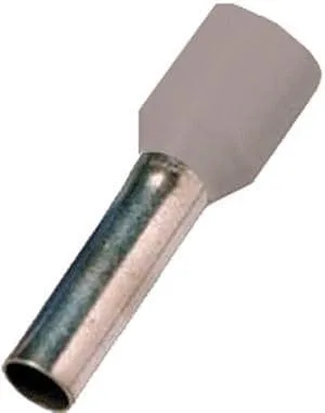 Intercable ICIAE0758GV isolierte Aderendhülse DIN46228T4, 0,75mm²x8mm, grau, 1000 Stück (180743)
