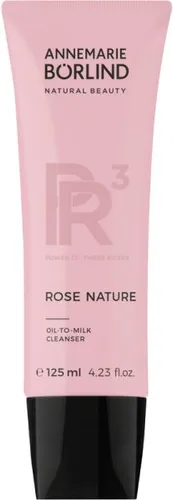 ANNEMARIE BÖRLIND ROSE NATURE Oil-To-Milk Cleanser 125 ml - Gesichtsreinigung mit hocheffektiver Öl-Gel Textur, die sanft Make-up entfernt und die Haut vor Stressreaktionen schützt. Ideal gegen frühzeitige Hautalterung.