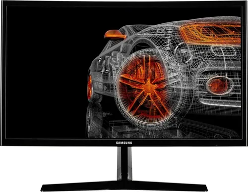 Samsung Curved Monitor C24F396FHR - 24 Zoll VA-Panel, Full HD 1920x1080, 1800R Krümmung für entspannten Bildgenuss und flüssige Bildwiedergabe mit AMD FreeSync