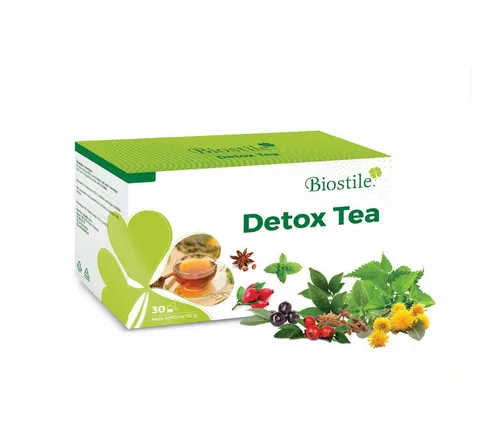 Biostile Detox Tee – Kräutermischung für natürliche Entgiftung - Detox Tee mit 11 ausgewählten Kräutern für eine sanfte Reinigung. Genießen Sie den erfrischenden Geschmack und die einfache Zubereitung – 1 Teebeutel für 2 Liter Tee, ideal für den täglichen Genuss.
