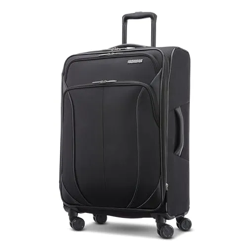 American Tourister 4 Kix 2.0 Softside Erweiterbares Gepäck mit Spinnern, Schwarz, 24 Spinner, 4 Kix 2.0 Softside Erweiterbares Gepäck mit Spinnern