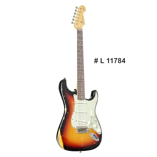 Fender 1964 L-Series Heavy Faded Aged Target 3-Color Sunburst - Custom E-Gitarre