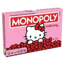 Monopoly Brettspiel Hello Kitty - Deutsche Version - Gesellschaftsspiele: Erlebe die bunten Abenteuer von Hello Kitty im klassischen Monopoly-Stil mit speziellen Spielfiguren und themenbezogenen Feldern.