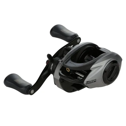 Abu Garcia 200SD Max5 X Linkshand Baitcaster Rolle - Hochwertige Linkshand Baitcasterrolle für Süßwasserangeln. Mit 5+1 Kugellagern und 7 kg maximalem Widerstand. Ideal für Hecht und Zander, leicht und präzise im Einsatz.