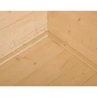 Boden für Weka Holz-Gartenhaus 209 Gr.1 - Gartenhaus-Zubehör, naturbelassener Massivholzboden für zusätzliche Stabilität und Langlebigkeit Ihres Gartenhauses.
