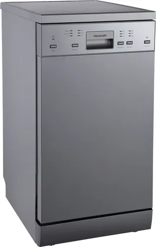 Hanseatic Standgeschirrspüler HG4585D107610HS, 10 Maßgedecke - Freistehender Geschirrspüler mit AutoOpen-Trocknung und Edelstahl-Innenraum, ideal für effizientes Geschirrspülen in kleinen Küchen.