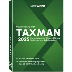 Lexware TAXMAN 2025 Software - Schritt-für-Schritt Unterstützung für Ihre Steuererklärung, inklusive Steuerspar-Tricks und automatische Gesetzesaktualisierungen