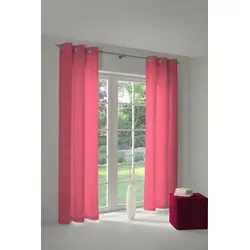 Adam Vorhang Uni Collection (1 St), Ösen, blickdicht, Jacquard, aus 100% Bio-Baumwolle rosa 145 cm x 175 cm