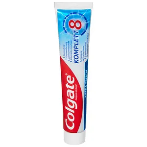 Colgate KOMPLETT 8 Zahnpasta 75 ml - Zahnpasta mit 8-fach Schutz für gesunde Zähne – schützt vor Karies, entfernt Plaque und sorgt für frischen Atem. Ideal für ein strahlendes Lächeln!